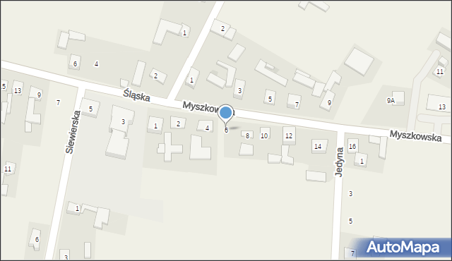 Pińczyce, Myszkowska, 6, mapa Pińczyce