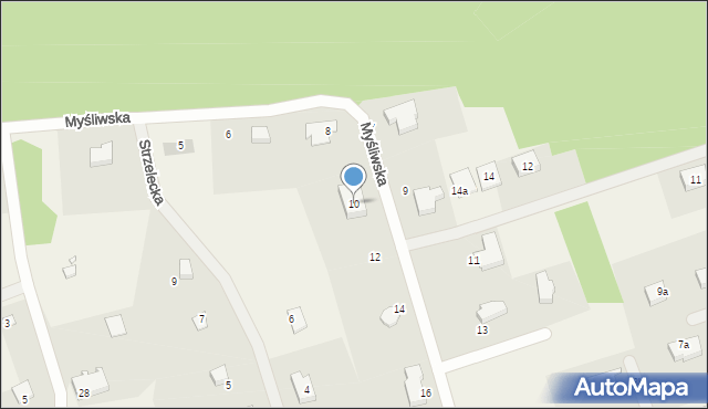 Rakowiec, Myśliwska, 10, mapa Rakowiec