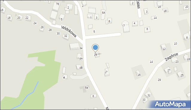 Rzeszotary, Myślenicka, 15, mapa Rzeszotary