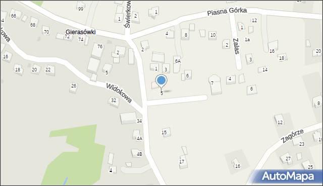 Rzeszotary, Myślenicka, 5, mapa Rzeszotary