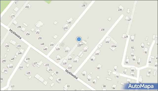 Rzeszów, Myśliwska, 120, mapa Rzeszów