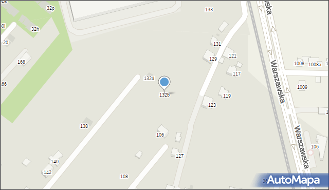 Rzeszów, Myśliwska, 132b, mapa Rzeszów