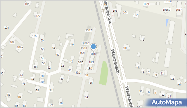 Rzeszów, Myśliwska, 18/6, mapa Rzeszów