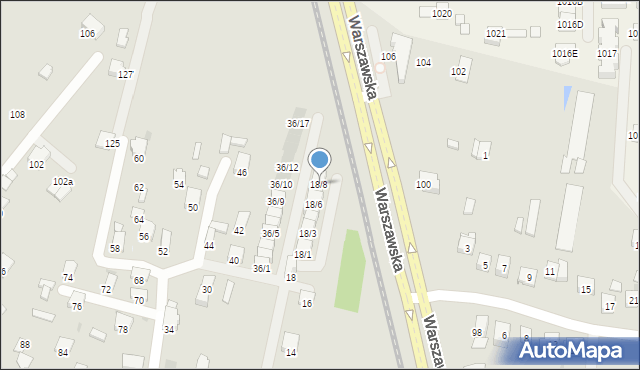 Rzeszów, Myśliwska, 18/8, mapa Rzeszów