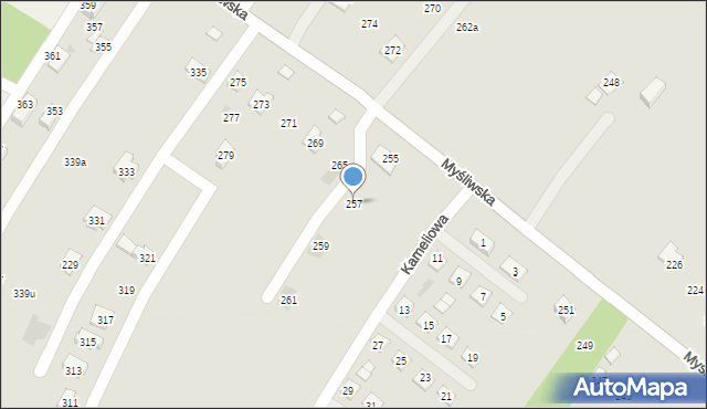 Rzeszów, Myśliwska, 257, mapa Rzeszów