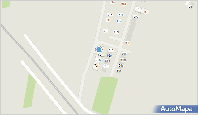 Rzeszów, Myśliwska, 71n, mapa Rzeszów