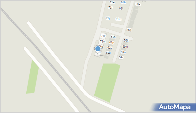 Rzeszów, Myśliwska, 71s, mapa Rzeszów