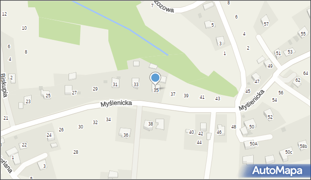 Siepraw, Myślenicka, 35, mapa Siepraw