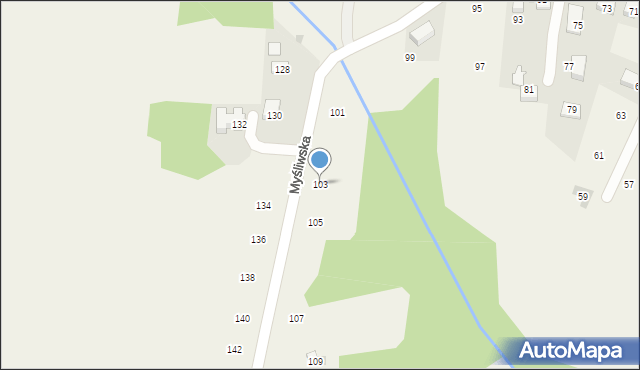 Siepraw, Myśliwska, 103, mapa Siepraw