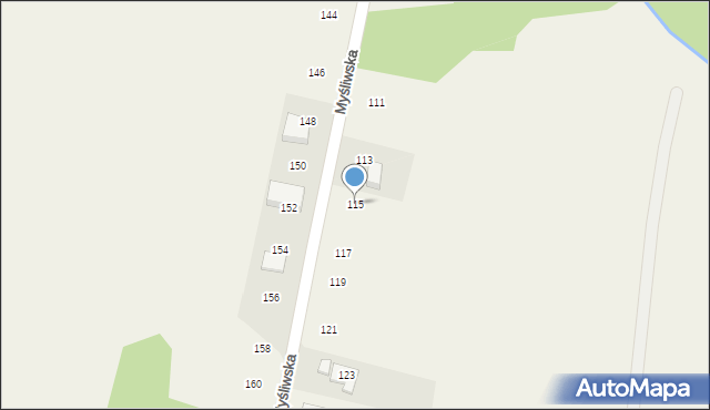 Siepraw, Myśliwska, 115, mapa Siepraw