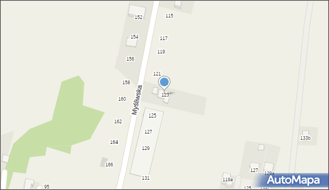 Siepraw, Myśliwska, 123, mapa Siepraw