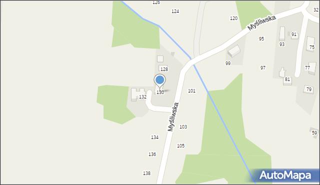 Siepraw, Myśliwska, 130, mapa Siepraw