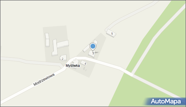 Sobieńczyce, Myśliwka, 3, mapa Sobieńczyce