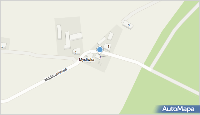 Sobieńczyce, Myśliwka, 4, mapa Sobieńczyce