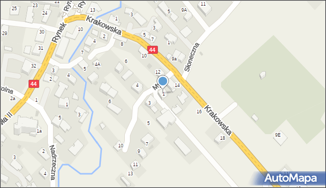 Spytkowice, Myto, 1, mapa Spytkowice