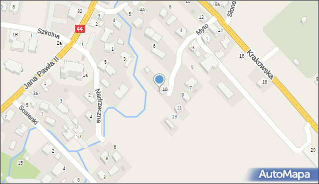 Spytkowice, Myto, 8, mapa Spytkowice