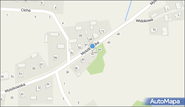 Stara Huta, Myszkowska, 42, mapa Stara Huta