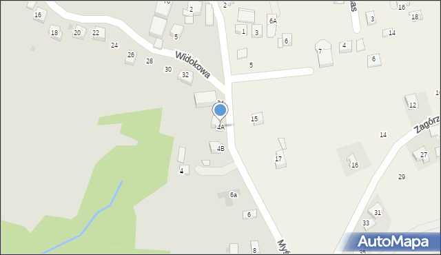 Świątniki Górne, Myślenicka, 4A, mapa Świątniki Górne