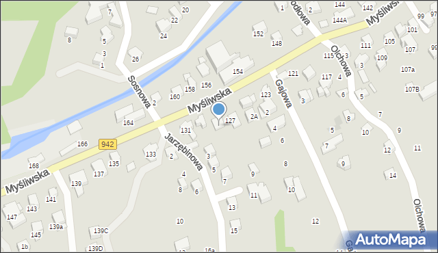 Szczyrk, Myśliwska, 129, mapa Szczyrk
