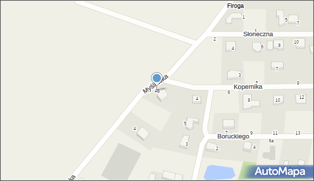 Szemud, Myśliwska, 4B, mapa Szemud