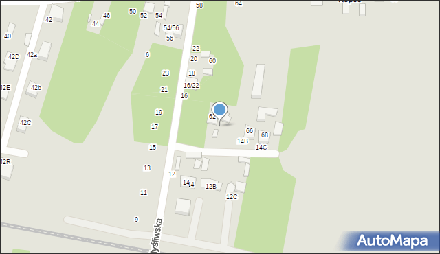 Tomaszów Mazowiecki, Myśliwska, 14A, mapa Tomaszów Mazowiecki