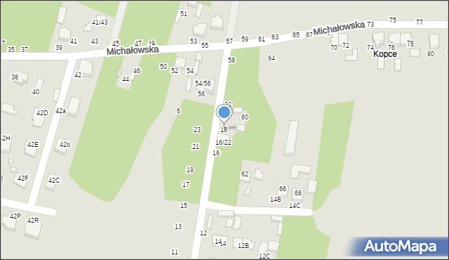 Tomaszów Mazowiecki, Myśliwska, 18, mapa Tomaszów Mazowiecki