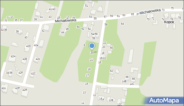 Tomaszów Mazowiecki, Myśliwska, 23, mapa Tomaszów Mazowiecki