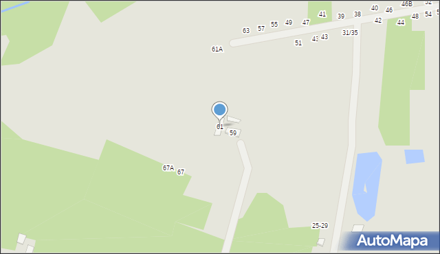 Tomaszów Mazowiecki, Myśliwska, 61, mapa Tomaszów Mazowiecki