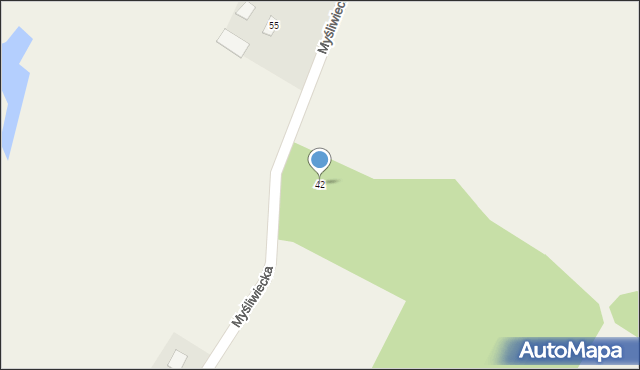 Wałycz, Myśliwiecka, 42, mapa Wałycz