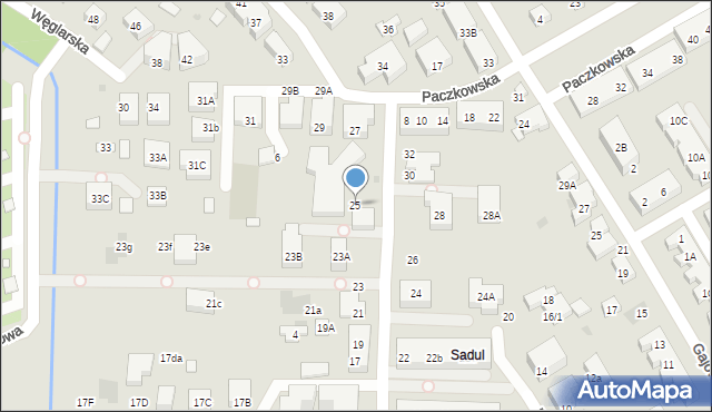 Warszawa, Mydlarska, 25, mapa Warszawy