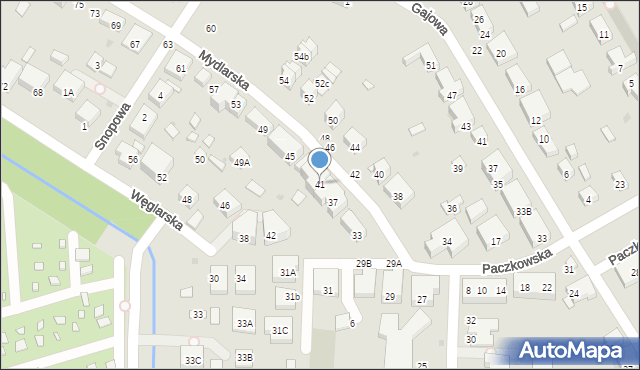 Warszawa, Mydlarska, 41, mapa Warszawy