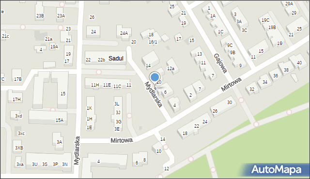 Warszawa, Mydlarska, 8, mapa Warszawy