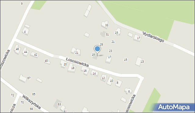 Wrocław, Mydlarskiego Jana, 27a, mapa Wrocławia