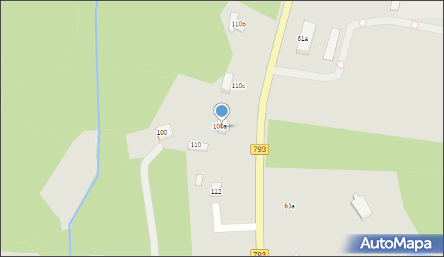 Żarki, Myszkowska, 110a, mapa Żarki