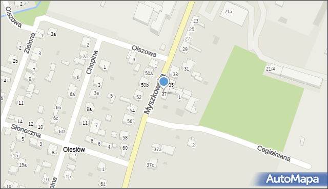 Żarki, Myszkowska, 37, mapa Żarki