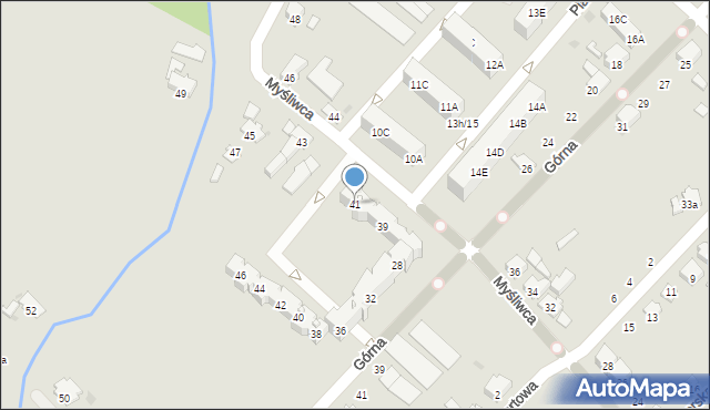 Zdzieszowice, Myśliwca, 41, mapa Zdzieszowice