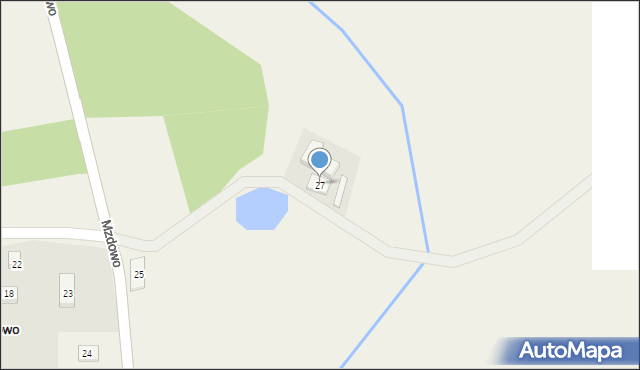 Mzdowo, Mzdowo, 27, mapa Mzdowo