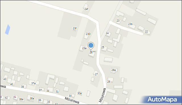 Mzurowa, Mzurowa, 26, mapa Mzurowa