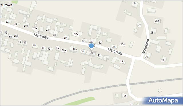 Mzurowa, Mzurowa, 33, mapa Mzurowa