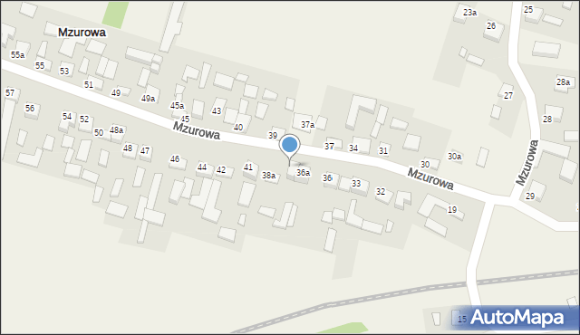 Mzurowa, Mzurowa, 36b, mapa Mzurowa