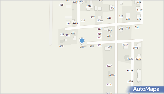 Augustowo, Na Brańskiej, 407, mapa Augustowo