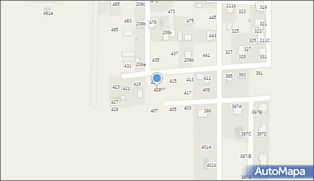 Augustowo, Na Brańskiej, 419, mapa Augustowo