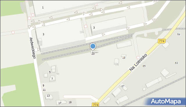 Balice, Na Lotnisko, 23, mapa Balice