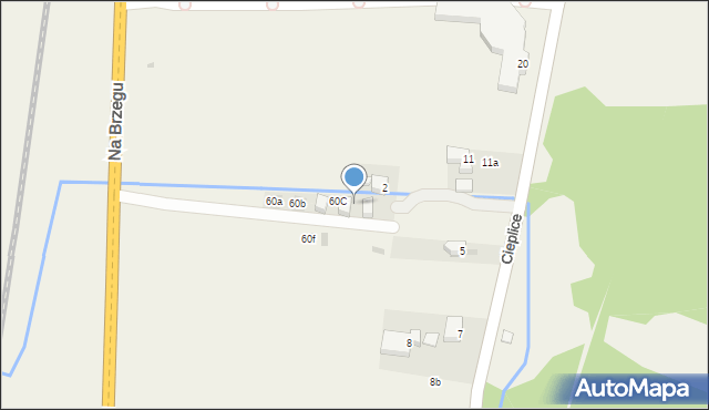 Bańska Niżna, Na Brzegu, 60D, mapa Bańska Niżna