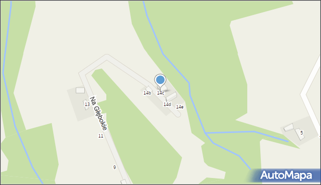 Barcice, Na Głębokie, 14c, mapa Barcice