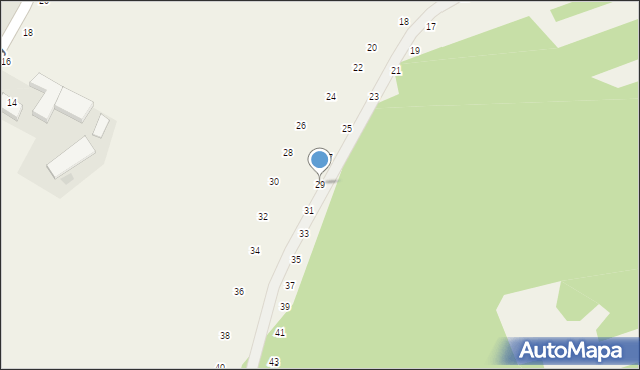 Będkowice, Na Las, 29, mapa Będkowice