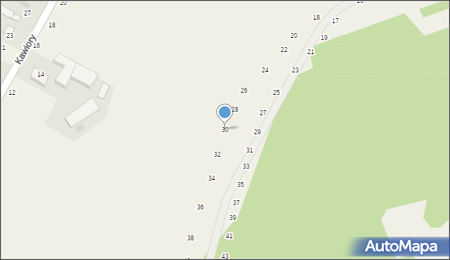 Będkowice, Na Las, 30, mapa Będkowice