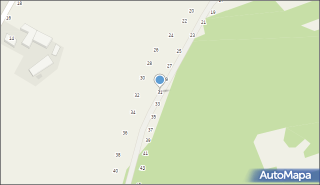 Będkowice, Na Las, 31, mapa Będkowice