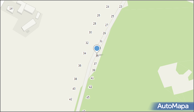 Będkowice, Na Las, 35, mapa Będkowice