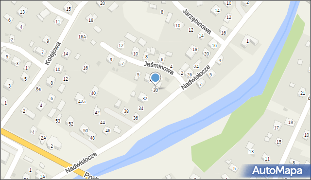 Besko, Nadwisłocze, 30, mapa Besko